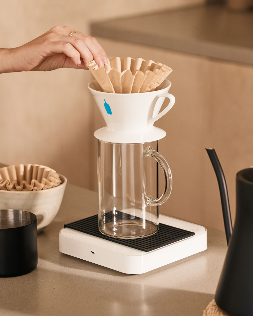 Blue Bottle x Jin Akihiro White Coffee-Glazed Jincup | Blue Blue Bottle x Jin Akihiro White Coffee-Glazed Jincup | Blue